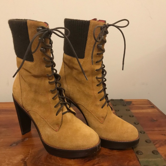 cole haan lace up boots